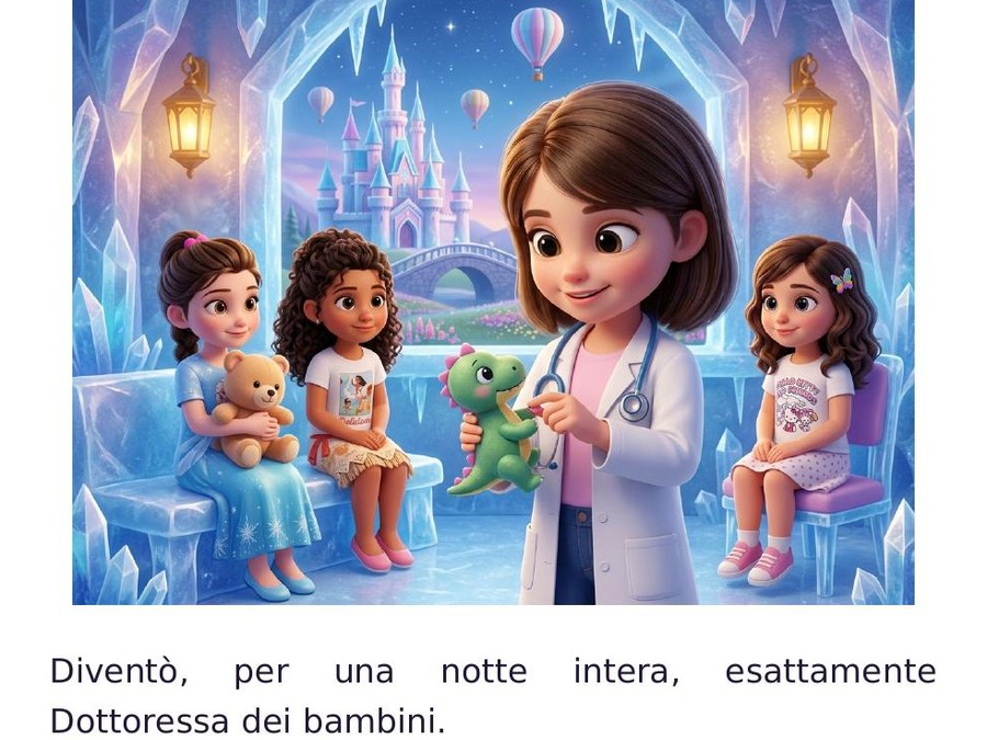 Libro personalizzato ambientato in un regno di ghiaccio